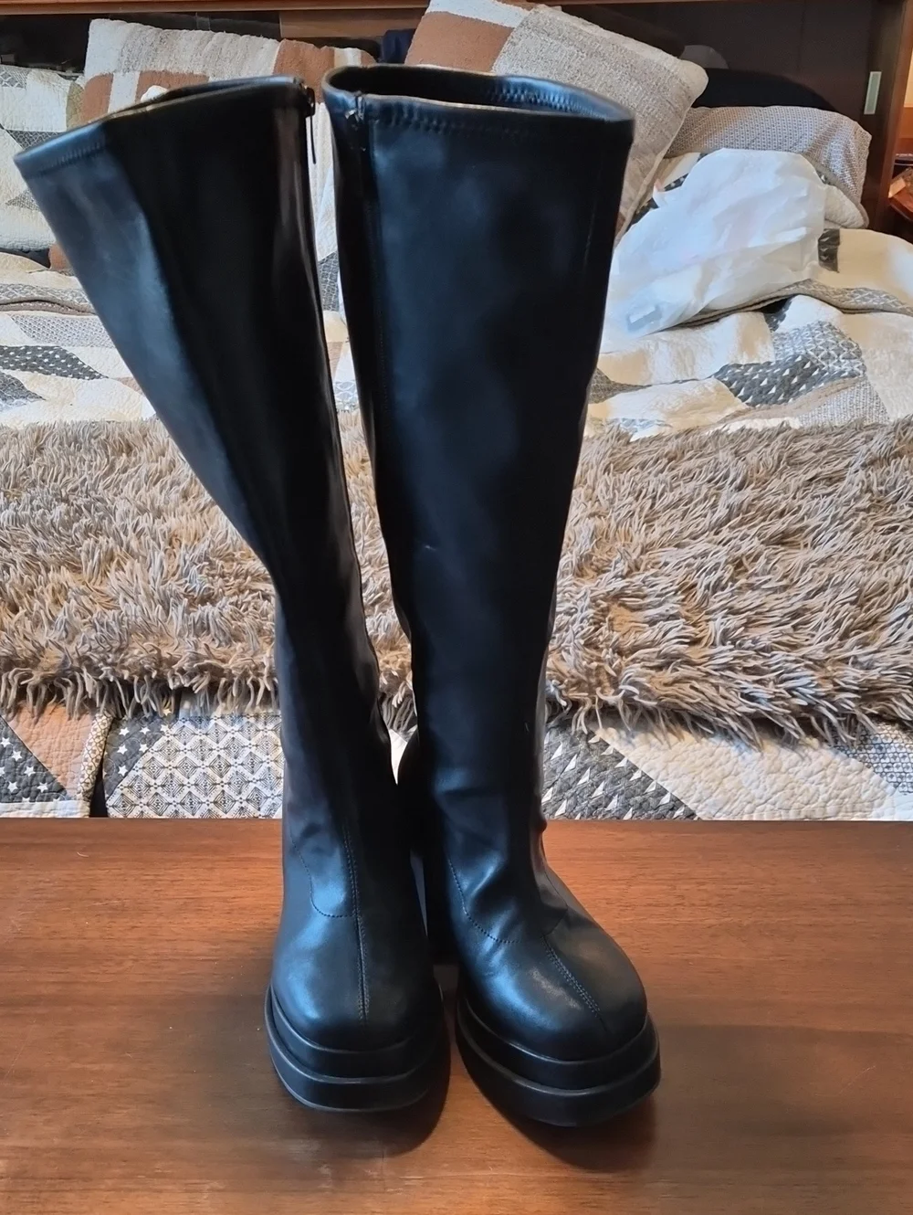 Torrid Black Over-the-Knee Platform Boots - Women's Tall Zip Boots